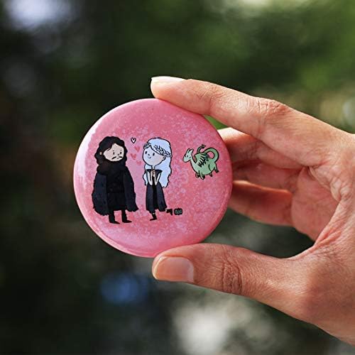 Alicia Souza - Game of Thrones Badge - Designer-Made | Gloss Finish | 6 cm Diameter | Quirky Badge to pin on Your Backpack, tee, Guitar Strap