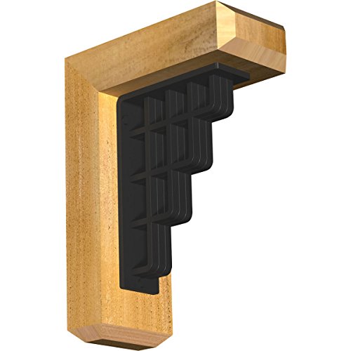 4"W x 9 1/2"D x 12"H Diane Craftsman Ironcrest Rough Sawn Bracket, Western Red…