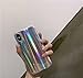 iPhone Xs and iPhone X (iPhone 10) Case, Psychedelic Holographic Sparkle Bling Glitter Shiny Designer Cover with Laser Pattern, [Extra Thin Soft TPU Protective Case] for iPhone X (Sliver)