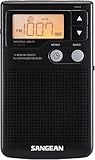 INDIN BC-R2011 AM / FM Portable Pocket Radio-Best reception and Longest Lasting. designed for life and convenience ，mini AM FM Radio Operated by 2 AA Battery, perfect and best gift to family (Silver)