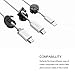 TedGem Upgraded Magnetic Cable Clips, Multipurpose Magnetic Cable Organizer, Desktop Cord Management with 3-Pack Cable Buckles - for Cell Phone Cable, Magnetic Black