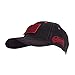 VooDoo Tactical 20-9352086000 Classic Cap with Removable Flag Patch, Black/Red Stitching