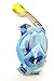 Snorkel Mask Full Face Best for Adult Youth Diving Mask Set Blue