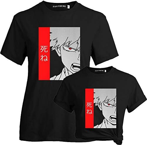 My Hero Academia T-Shirt, Japanese Anime Fashion Cartoon T-Shirt Novelty Round Neck Short Sleeve Summer Tees T-Shirts for Men Women and Anime Fans