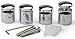 Set of Four, 1 x 3/4-Inch, Standoff Screws, Chrome Finish for Mounting 3D Signage
