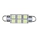 Partsam 10PCS Ice Blue 44mm Festoon Rigid Loop LED Light Interior Dome Map Lamp Bulbs 211-2 212-2 214-2 569 578