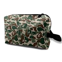 Toiletry Bag Aniaml Bape Camouflage Green Travel Makeup Bag for Women Cosmetic Organizer