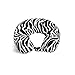 World's Best Feather Soft Microfiber Neck Pillow, One Size, Zebra Print