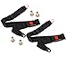 HIFROM Seat Safety Belt - Length Adjustable Car 2 Point Seat Saftey Belt Harness Kit for Single Double Seat Go Kart UTV Buggie