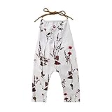 Newborn Kids Baby Girls Floral Strap Halter Bodysuit Romper Jumpsuit Outfits Sunsuit Clothing