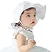 Muangan Toddler Infant Kids Sun Cap Summer Outdoor Baby Girl Boy Sun Beach Cotton Hat 1-4 Years (White)