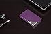 DMFLY Business Name Card Holder Luxury PU Leather & Multi Card Case, Business Name Card Holder Wallet Credit Card ID Case Holder for Women & Men - Keep Your Business Cards Clean (Purple)