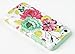DandyCase 2in1 Hybrid High Impact Hard Pink Floral Pattern + Mint Green Silicone Case Cover for Apple iPhone 5C Screen Cleaner