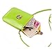YaJaMa Women Leather Mini Handbags Crossbody Single Shoulder Bag Cellphone Pack Coins Purse Pouch(Black)