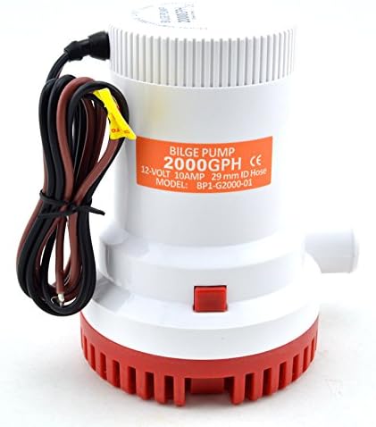 12v 2000gph Bilge Pump Mkbp-2000-12 Ship Submersible Fish Marine Boat Electric Bilge Water Pump