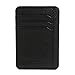 RFID Wallet Front Pocket Mini - Protective Minimal Wallets for Men and Women (Black)