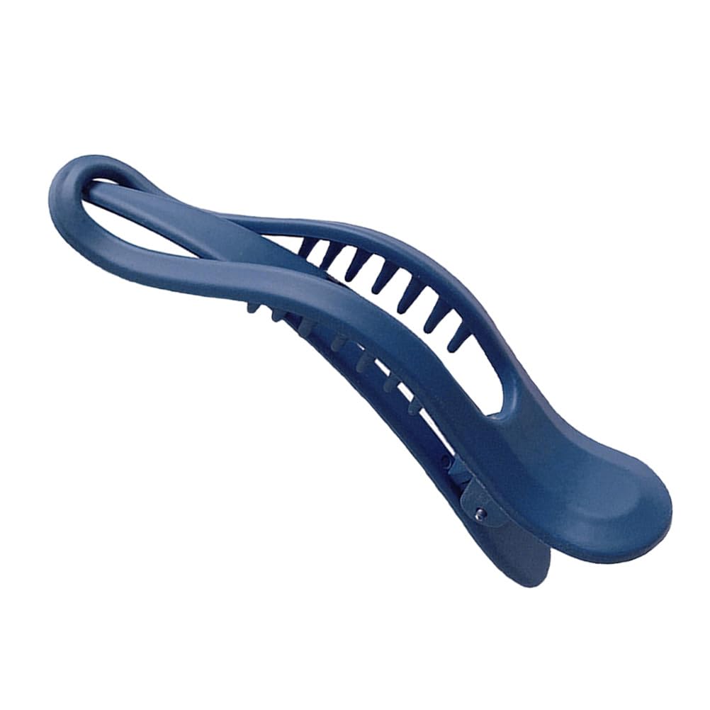 Large Blue Hair Clip for Women - Durable Plastic Claw Clip for Thick Hair, No-Slip Grip, Ideal for Bathing, Styling, and Daily Use