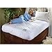 BIDDEFORD BLANKETS Quilted Electric Heated Mattress Pad with Digital Controller, Full, White