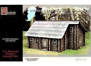 Pegasus Hobbies 1/72 Russian 2-Story Log House PGH7704