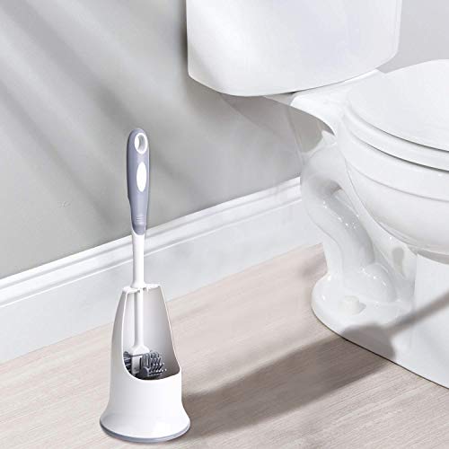 KeFanta Toilet Brush and Holder 2PACKS,Silicon Toilet Bowl Cleaning