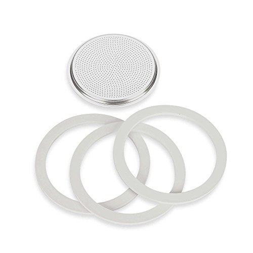 Bialetti Gaskets & Filter Set for Bialetti Moka Express 12Cup Espresso