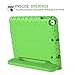 MoKo Case Fit Apple iPad 9.7 Inch 5th/6th Generation (2018/2017)/iPad Air/iPad Air 2 - Kids Friendly Shock Proof Convertible Handle Light Weight Protective Stand Cover, Green