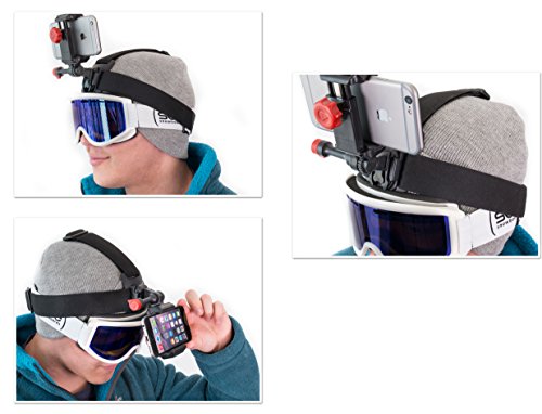 Ski Camera for Your Helmets, Beanies, & Hats. Fits Your Smartphone iPhone, Samsung Galaxy & More