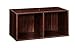 ClosetMaid Cubeicals 2-Cube Storage Shelf Organizer - Stackable or Wall-Mountable, Easy Assembly, Dark Cherry Finish