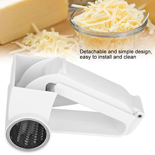 Junluck Manual Rotary Cheese Grater, Stainless Steel Vegetables Cutter