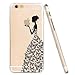 Iphone 6 Case,FEIKESI Iphone 6 Protective Case Soft Flexible TPU Transparent Skin Scratch-proof Case for Iphone 6 (4.7-inch)- Butterfuly Girl Pattern