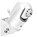 Baby Monitor Wall Mount for Infant Optics DXR-8,Adjustable Angle Mounting Brackets for Motorola,Babysense,HelloBaby and Most Universal Camera Stand Indoor Wide Angle Aluminum Alloy Material(White)