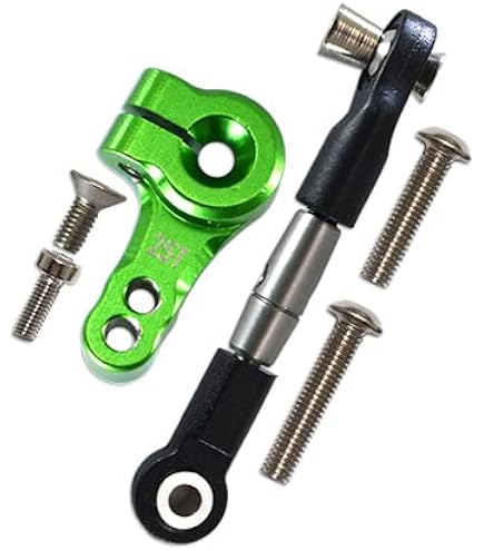 GPM – Bielle Et Servohorn 25T En Aluminium – Pour Traxxas Rustler 4X4 VXL – Set Bleu