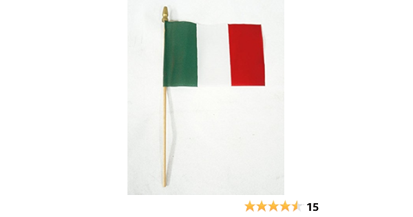 Amazon Com 4x6 Inch Mini Stick Hand Held Italy Italian Flag Us Made Highest Quality Fast Shipping Garden Outdoor