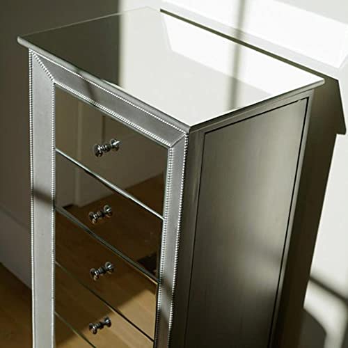 Hives and Honey Mia Jewelry Armoire, Metallic Silver Pricepulse