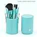 Professional Core Makeup Brush 12 Pcs Set Foundation Blending Blush Eyeliner Powder Brush APL1247, Ocean Green