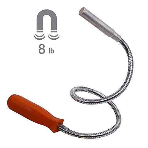 SUPERYO 23.6" 8LB Flexible Magnetic Pickup Tool Bendable Retrieve Stick (600mm length)
