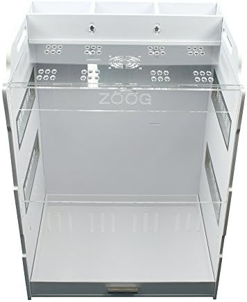 Dalle Craft Acrylic Chinchilla Squirrel Cage Villa Sugar Glider Pet Mink Drawer Cage Flying Squirrel Cage (20"L x 17"W x 27"H)