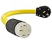 Conntek EV1050T NEMA 10-50P to NEMA 14-50R (Tesla Style) Adapter Cord compatible with Tesla Vehicles,Black