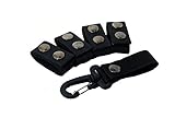 GG4 4X tactical ARMY POLICE SECURITY GUARD BLACK NYLON DUTY BELT KEEPERS SNAPS FIT BELTS 2 INCH