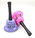 Set of 2 - Wedding Planner Ring for Kiss Bell - Great Gifts & Fun Creative Novelty Birthday Gifts for Kids or a Party - Ring for Kiss & Hug Bell (Purple & Pink) (Purple)