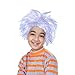 Dazzling Toys Soft High Quality Cotume Mad Scientist White Wig, Great for Dressing, Adjusts to Fit Adults and Children.