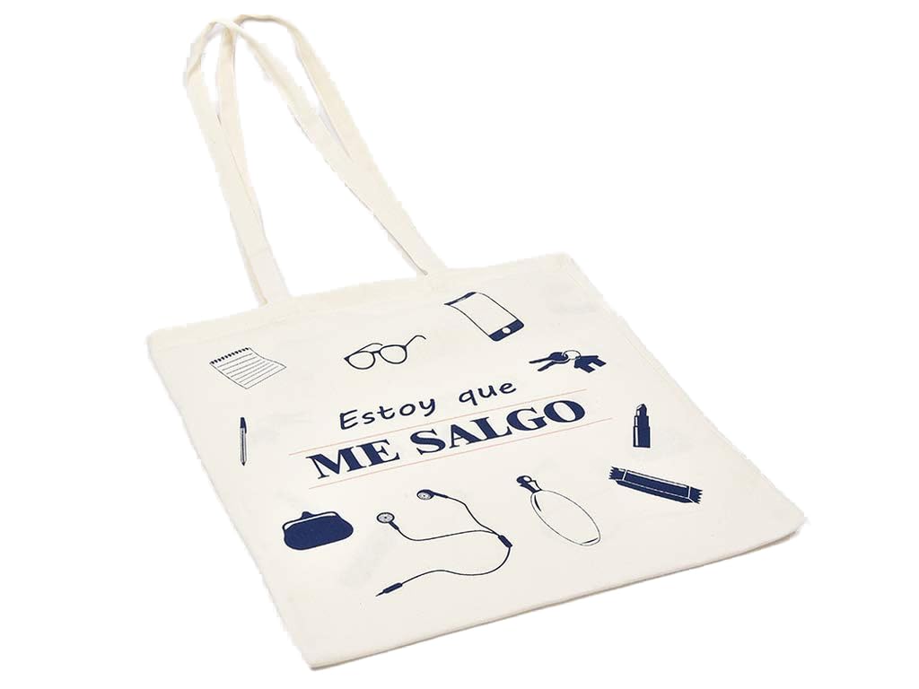 MI CASA My House Bag I am going out 36 x 40 cm, Ecru, 36 x 40 cm
