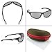 Siren Mens Polarized Unbreakable Sunglasses - Mirror Silver Lens on Matte Grey Frame