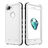 iPhone 7 Plus Case, iThrough Waterproof Underwater Case for 7 Plus/5.5 Inch, Dustproof, Snow Proof, Shockproof, Heavy Duty Protective Slim Carrying Case Cover Protector for iPhone 7 Plus (White)