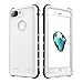iPhone 7 Plus Case, iThrough Waterproof Underwater Case for 7 Plus/5.5 Inch, Dustproof, Snow Proof, Shockproof, Heavy Duty Protective Slim Carrying Case Cover Protector for iPhone 7 Plus (White)