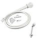White RV/Mobile Home Handheld Hand Shower Head & Hose - 60-in. Long