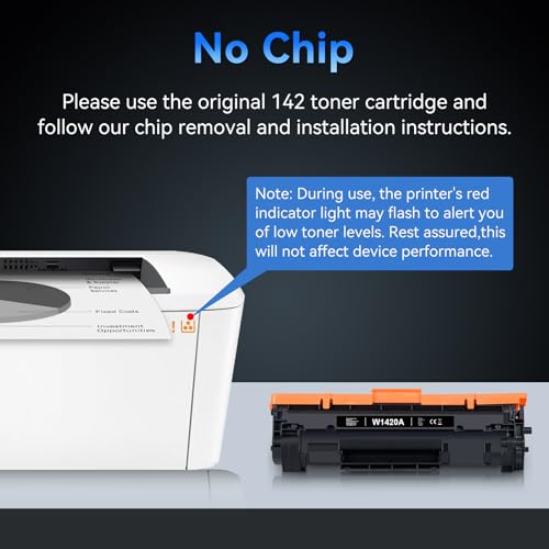 142A Compatible with HP 142A (without chip) W1420A 142X Toner for HP LaserJet M140w M110w M139w Toner for LaserJet MFP M140we M110we M139we 142A (Product does not contain chip)