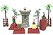 Cake Toppers Video Game Scene Playset Featuring Figures and Themed Accessories
