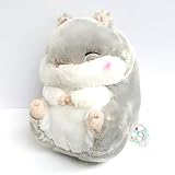 AMUSE Hamster Plush Coroham Coron Stuffed Animal 11" (Jan-kun - Grey Color)