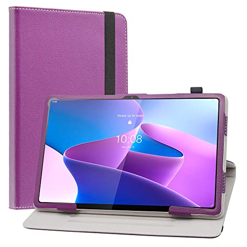 LiuShan Compatible with Lenovo Tab P12 Pro Rotating Case,360 Degree Rotation Stand PU with Cute Pattern【Auto Wake/Sleep】 for 12.6